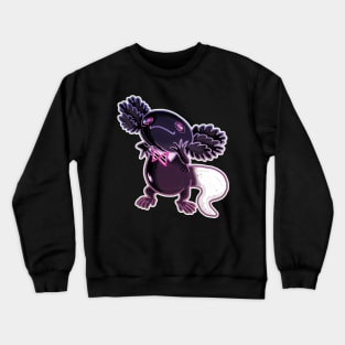 Axolotl black and white mud puppy t-shirt 1 Crewneck Sweatshirt